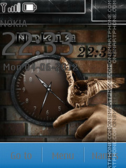 Brown Clock tema screenshot