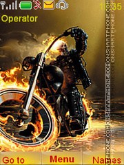 Capture d'écran Ghost Rider thème