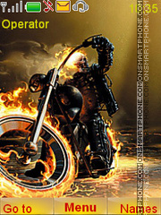 Скриншот темы Ghost Rider