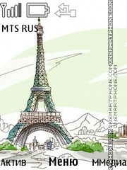 Tour Eiffel Theme-Screenshot