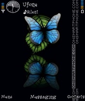 Скриншот темы Blue Butterfly