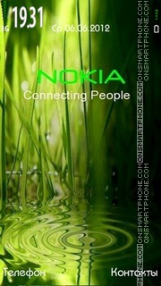 Nokia Green v 2 theme screenshot