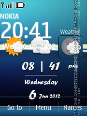 Скриншот темы Android Weather Theme