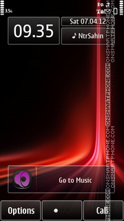 Red Abstract 05 theme screenshot