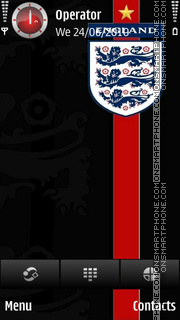 England Football es el tema de pantalla