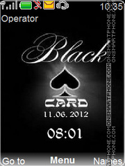 Black Card tema screenshot
