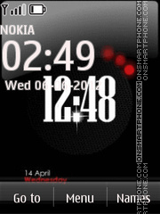 New Dark Clock Theme-Screenshot