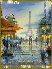 Скриншот темы Paris city of love