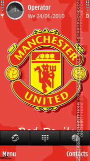 Скриншот темы Manchester United