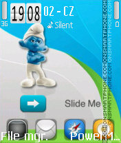 Smurfs Reloaded v2 theme screenshot