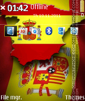 Spain Flag 01 tema screenshot