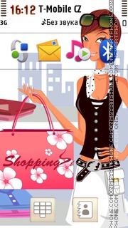 Happy Shop Girl tema screenshot