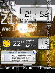 Android Widgets x2 tema screenshot