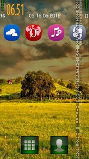 Summer Evening tema screenshot