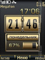 Скриншот темы Gold