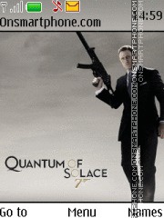 Quantum of Solace - James Bond (Black) tema screenshot