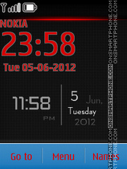 Android View Clock theme screenshot