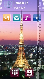Eiffel Tower 14 tema screenshot