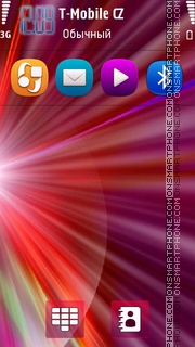 Red Abstract 06 theme screenshot