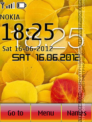 Yellow Leaves 01 tema screenshot