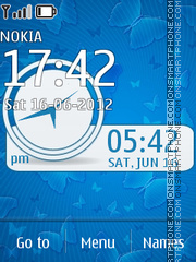 Blue Fly tema screenshot