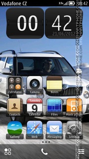 Skoda Yeti theme screenshot