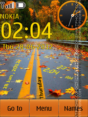 Nature Clock tema screenshot