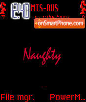 Animated Naughty tema screenshot