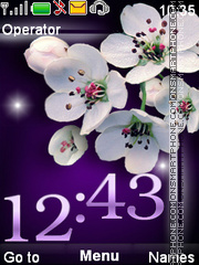 Flowers tema screenshot