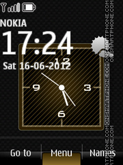 Bright Elegance Clock tema screenshot