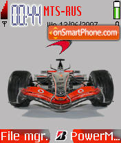 Mclaren Mercedes 07 es el tema de pantalla