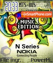 Nokia N Series Music Edition es el tema de pantalla