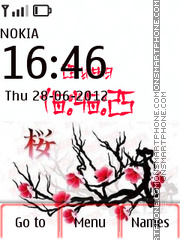 Nokia Flowers Dual tema screenshot