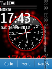 Nokia Dual Clock 06 Theme-Screenshot