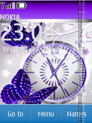 Purple Butterfly theme screenshot