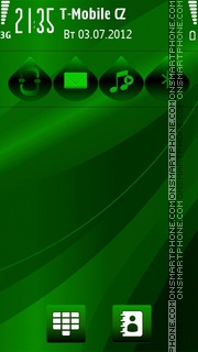 Duo Green Black tema screenshot