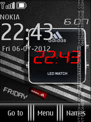 Скриншот темы Adidas Clock 02