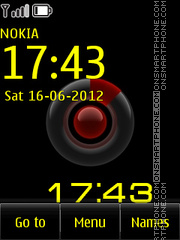 Colorful Clock 01 tema screenshot