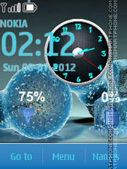 Bulb Clock theme screenshot