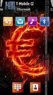 Burning Euro tema screenshot