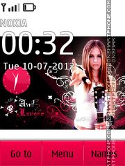 Avril Lavigne theme screenshot