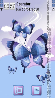 Butterflies tema screenshot