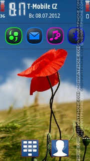 Red Poppy 5th es el tema de pantalla