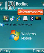 Winmobile tema screenshot