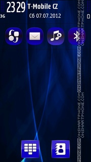 Just Blue 01 tema screenshot