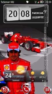 Ferrari tema screenshot