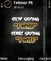 Stop Wishing theme screenshot