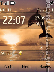 Sunset tema screenshot