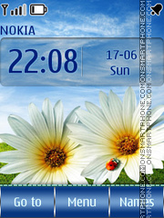 Summer Flowers tema screenshot