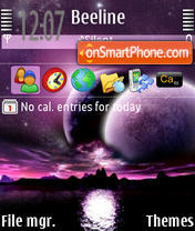 The Moon tema screenshot